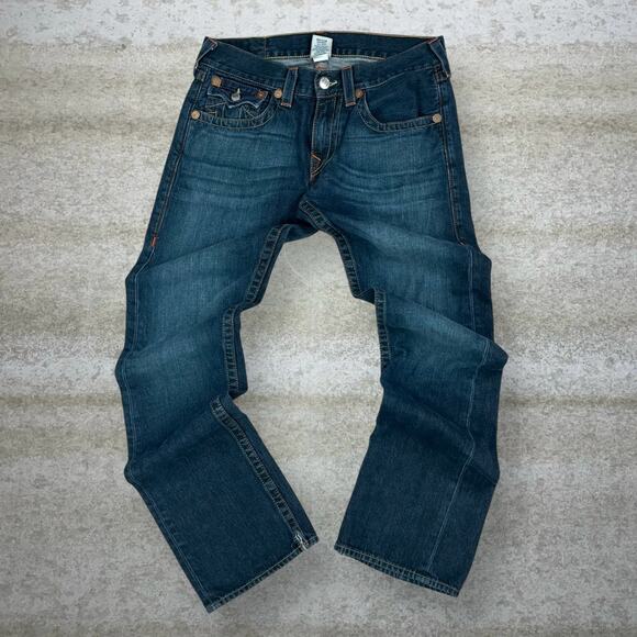 Vintage Skater Jeans True Religion Dark Wash Bootcut Flared Made in USA Rap Y2K - Picture 2 of 7